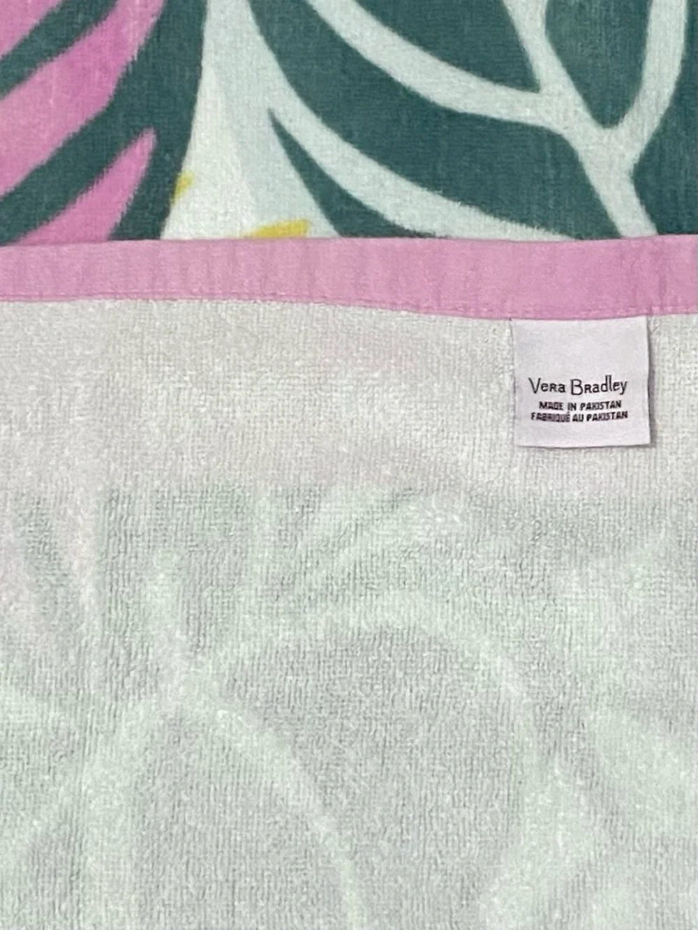 Vera Bradley Palm Floral Beach Towel